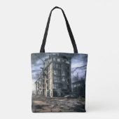 Verlaten stad | Post-apocalyptische dystopie Tote Bag (Achterkant)