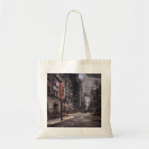 Verlaten Stad Post Apocalyptische Dystopie Tote Bag