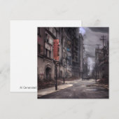 Verlaten Stad | Post Apocalyptische Dystopische We (Voorkant / Achterkant)