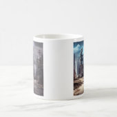 Verlaten stad | Post-apocalyptische dystopische we Koffiemok (Center)