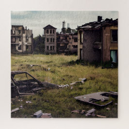 verlaten | Stedelijke post apocalyptische gebouwen Legpuzzel