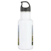 Verlaten strandgebied waterfles (Achterkant)