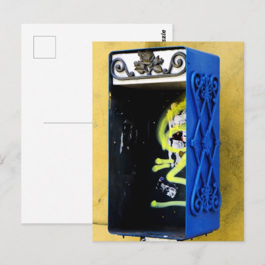 Verlaten telefooncel briefkaart (Voorkant / Achterkant)