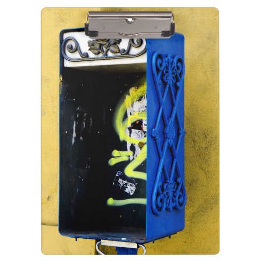 Verlaten telefooncel klembord (Voorkant)