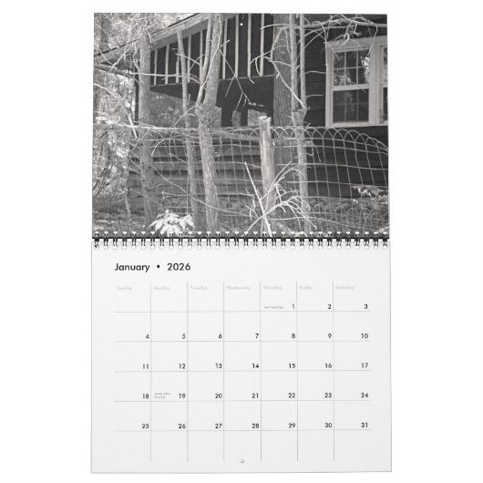 Verlaten Tennessee Kalender (Jan 2026)