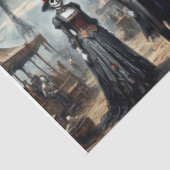 Verlaten themapark - Decoupage - Tissuepapier (Detail)