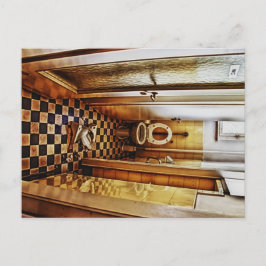 verlaten toilet briefkaart