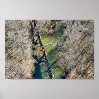Verlaten Train Trestle Royersford PA Poster