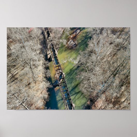 Verlaten Train Trestle Royersford PA Poster (Voorkant)