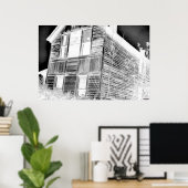 Verlaten twee Verhaal: negatief Poster (Thuiskantoor)