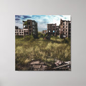 Verlaten | Urbane Post-Apocalyptische Kunst Canvas Afdruk (Voorkant)