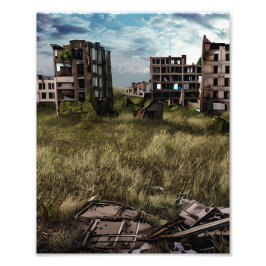 Verlaten | Urbane Post-Apocalyptische Kunst Foto Afdruk