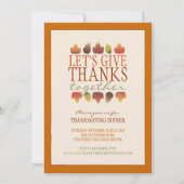 Verlaten van de Thanksgiving van de herfst Kaart (Voorkant)