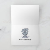 Verlaten van dierenkarikatuur kaart (Binnen)