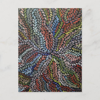 Verlaten van struik van multicolor briefkaart