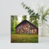 Verlaten Verweerde schuur in de Bossen (Staand voorkant)