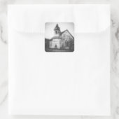 Verlaten Vierkante Sticker (Tas)