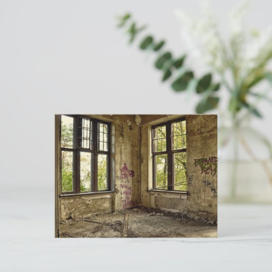 Verlaten Villa's die in de loop van de tijd Briefk Briefkaart (Staand voorkant)