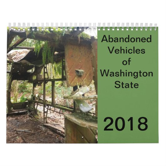 Verlaten voertuigen van de staat Washington Kalender (Hoes)