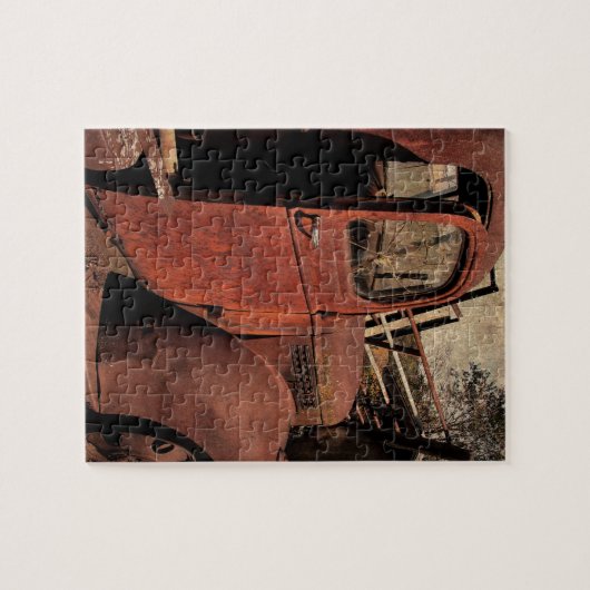 Verlaten vrachtwagen legpuzzel (Horizontaal)