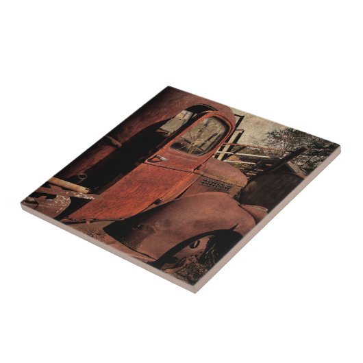 Verlaten vrachtwagen tegeltje (Zijkant)