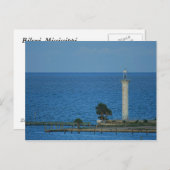 Verlaten vuurtoren briefkaart (Voorkant / Achterkant)