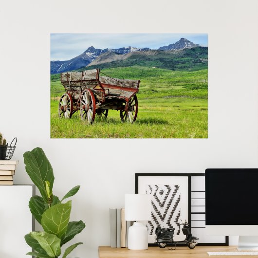 Verlaten Wagon Ingelijste Print (Thuiskantoor)