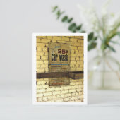 Verlaten wasbord voor auto's  briefkaart (Staand voorkant)