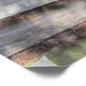 Verlaten Weathered Barn-deur Poster (Hoek)