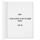 Verlaten Wenskaart voor pantografie (Binnen (Rechts))