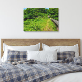 Verlaten Whitacre Mill Viaduct, Huddersfield Canvas Afdruk