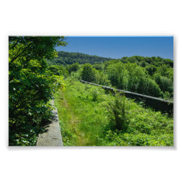 Verlaten Whitacre Mill Viaduct, Huddersfield Foto Afdruk