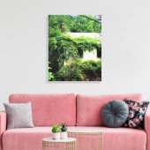 Verlaten Witte Huis in de Bossen Canvas Afdruk (Insitu (Woonkamer))