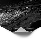 Verlaten Wooden Passenger Car Le Mastrou Poster (Hoek)