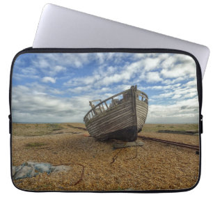 Verlaten Wooden Vissen Boat Dungeness Laptop Sleeve