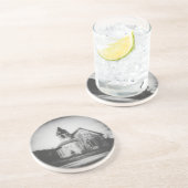 Verlaten Zandsteen Onderzetter (Zijkant)