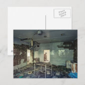 Verlaten Ziekenhuis Pripyat door Tsjernobyl-Briefk Briefkaart (Voorkant / Achterkant)