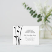 Verlaten zwarte bijkantoren Opvangingsbehuizing Informatiekaartje (Staand voorkant)