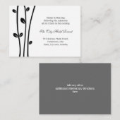 Verlaten zwarte bijkantoren Opvangingsbehuizing Informatiekaartje (Voorkant / Achterkant)