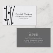 Verlaten zwarte bijkantoren visitekaartje (Voorkant / Achterkant)