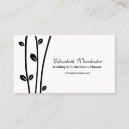 Verlaten zwarte bijkantoren visitekaartje