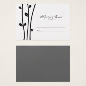 Verlaten zwarte bijkantoren Wedding Escort Visitekaartje (Voorkant /achterkant)