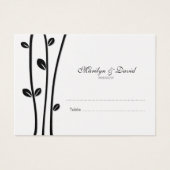 Verlaten zwarte bijkantoren Wedding Escort Visitekaartje (Voorkant)