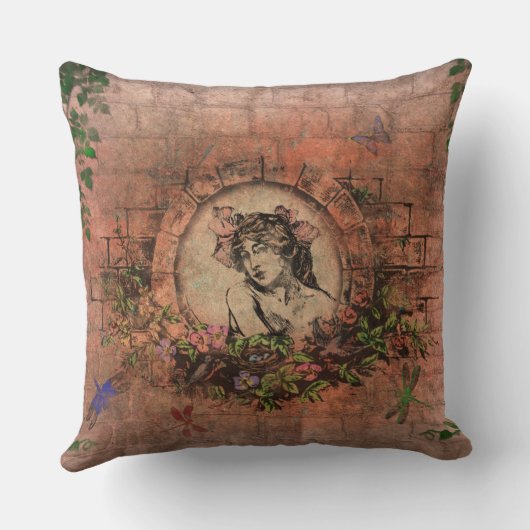  verleden Afbeelding decoratief kussen (Achterkant)