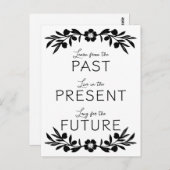 Verleden Cadeau Toekomst Briefkaart (Voorkant / Achterkant)