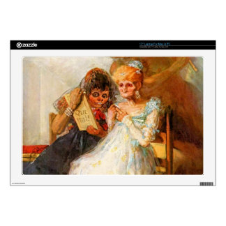 verleden en cadeau, toen en nu door Goya Laptop Decal