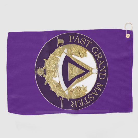 Verleden grootmeester Vrijmetselaar Golfhanddoek (Horizontaal)