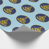 Verleden Meester Vrijmetselaar Vrijmetselarij Cadeaupapier (Hoek)