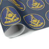 Verleden Meester Vrijmetselaar Vrijmetselarij Cadeaupapier (Rol Hoek)