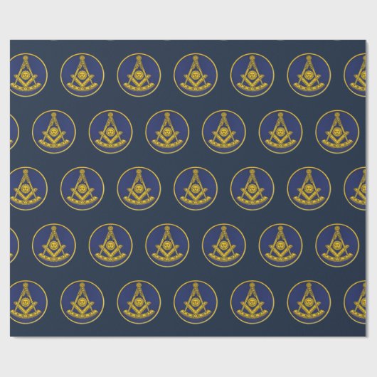 Verleden Meester Vrijmetselaar Vrijmetselarij Cadeaupapier (Vlak)